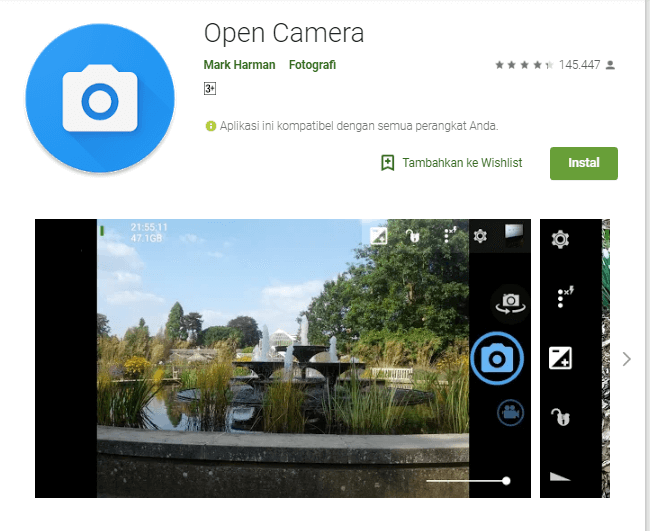 aplikasi open camera